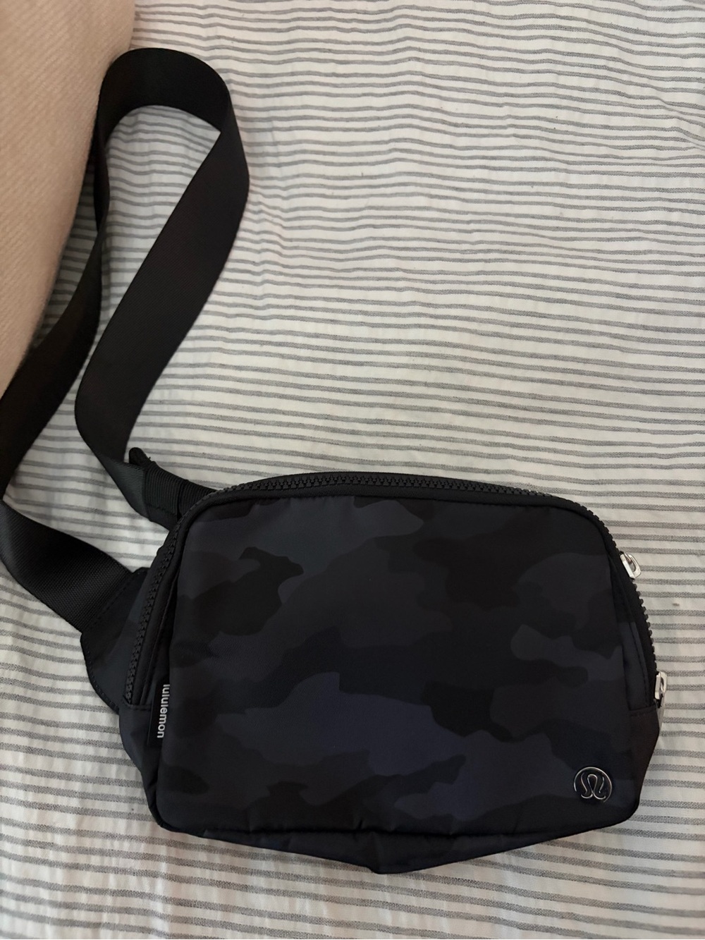 lululemon athletica Black Camo Crossbody Belt Bag